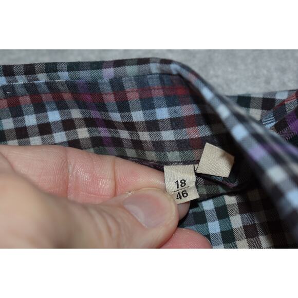 Culturata Dress Shirt Button Down Mens Size 2XL Cotton Performance Made in Italy - Picture 4 of 6